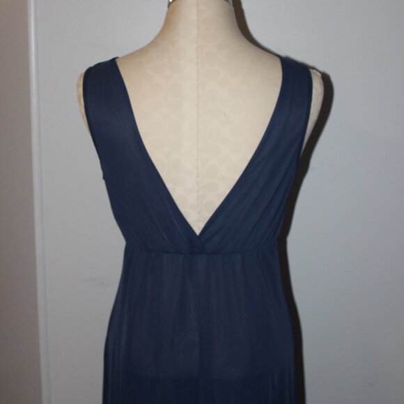 Womens Vintage Navy Blue Union Made Medium Nightgown - Picture 4 of 6